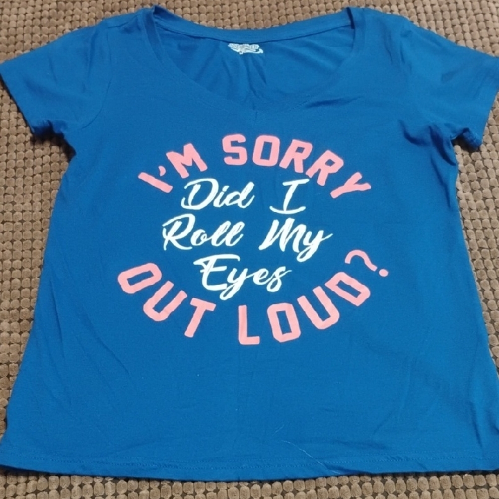 Joe Boxer Blue Tee with Playful Text